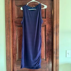 Navy Blue Sleeveless Dress